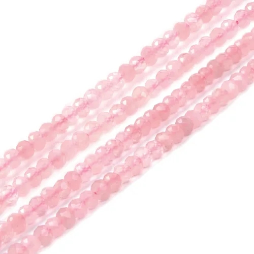Vista 32 de Cuentas espaciadoras de Rondelle facetadas naturales de 0.157 in (0.157 in), cuentas sueltas de 16 pulgadas para hacer joyas