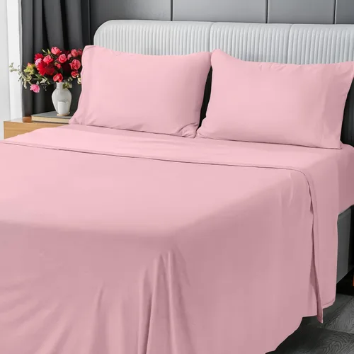 Vista 13 de Utopia Bedding Juego de sábanas de algodón de 4 piezas, ultra suave, transpirable y elástico, color negro (paquete de 6)