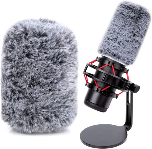 Vista 9 de Parabrisas de micrófono para HyperX QuadCast2 – Fundas de micrófono de espuma que mejoran la calidad de grabación, filtro profesional Hyperx