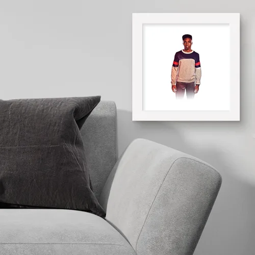 Vista 4 de Trends International Gallery Pops Netflix Stranger Things: Season 4 - Póster artístico de pared de Lucas Sinclair, 12 x 12 pulgadas, versión Versión