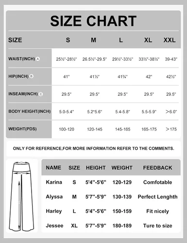Vista 5 de ZOOSIXX Pantalones de pijama negros suaves para mujer, pierna ancha, cómodos, informales, para descansar, yoga, pantalones capri de 22 pulgadas 30
