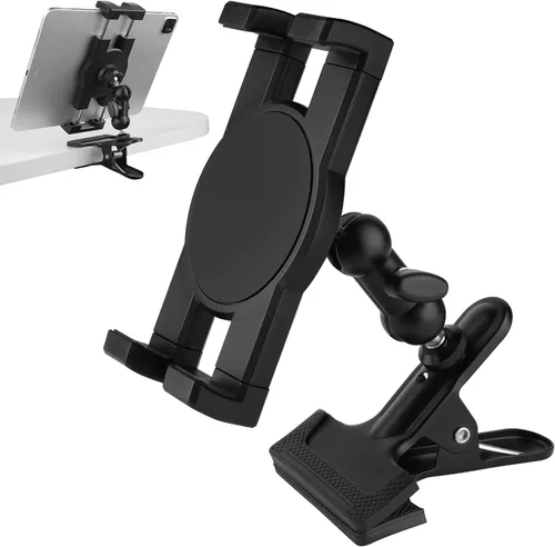 Vista 9 de Mippko Soporte de teléfono con abrazadera para cabeza de guitarra, escritorio, mesa, vidrio, deflector, caballete, soporte de teléfono de cabeza