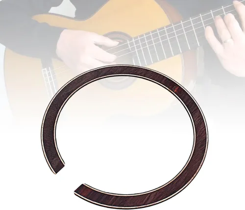 Vista 4 de Healifty - Tiras curvadas para guitarra acústica de 5.21 pulgadas, incrustaciones de madera laminada para accesorios populares y clásicos