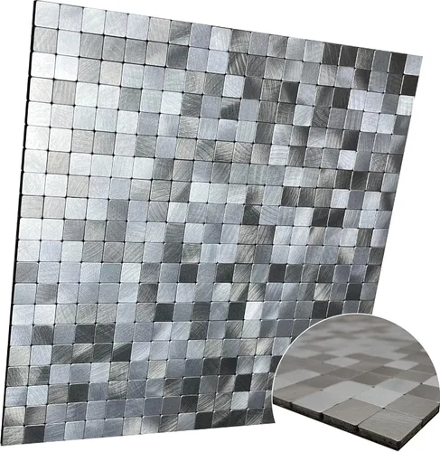 Vista 3 de XUANINY 10 hojas de azulejos de aluminio de superficie negra para loseta en muro para cocina
