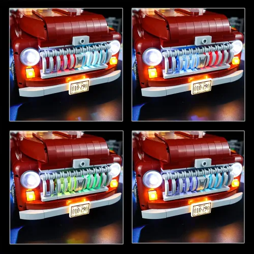 Vista 8 de Kyglaring Kit de luces LED compatible con Lego Set 10290, accesorios de iluminación compatibles con camioneta Creator, solo luces