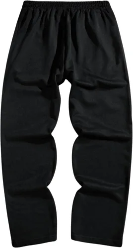 Vista 2 de GORGLITTER Pantalones deportivos para hombre con estampado gráfico, acampanados, pierna ancha, con cordón Y2K, holgados, con bolsillos