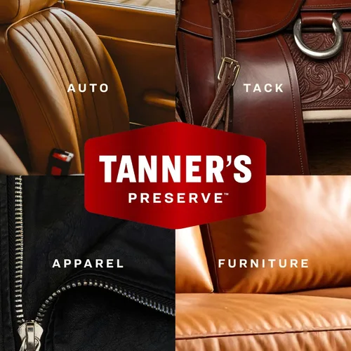 Vista 2 de Tanner's Preserve - Acondicionador de cuero, rejuvenece y restaura cuero terminado, uso para autos e interiores, sofás y muebles, sillas de montar