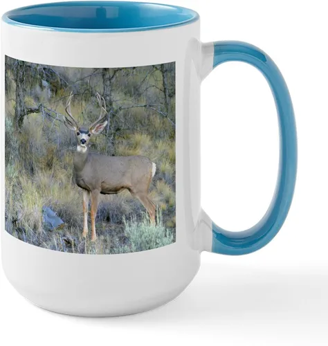 Vista 8 de CafePress Deer Season Closed Large Mug 15 oz (444 ml) Ceramic Coffee Mug