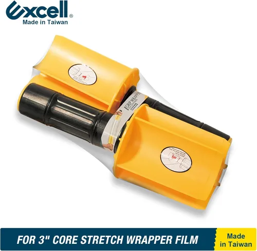 Vista 7 de Excell SF-1752 Mini dispensadores de envoltura elástica de mano con freno (3") Mini wrappers with tension brake for safe, easy pallet wrapping.