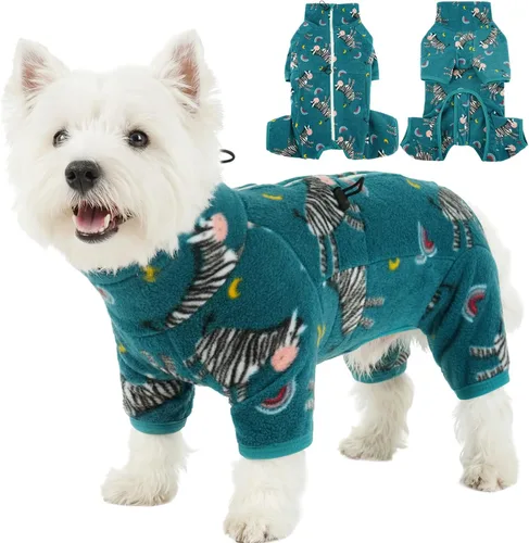 Vista 11 de ROZKITCH Abrigo térmico de invierno para perro, pijama de forro polar suave, resistente al viento, chaqueta cálida para clima frío, chaleco