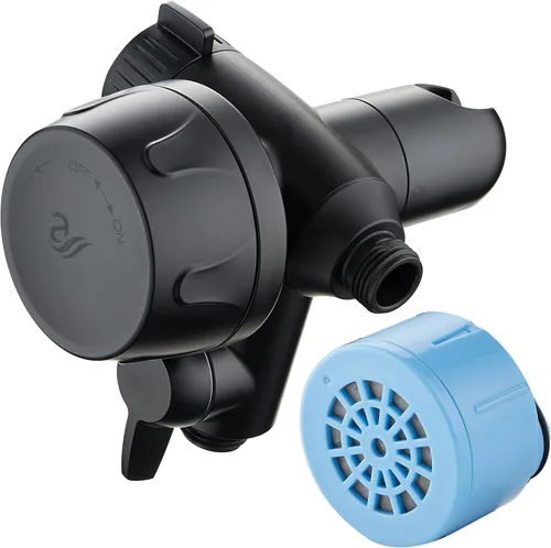 Vista 16 de Piel y cabello: el filtro de ducha más avanzado del mundo para combos con modos de filtración de encendido/apagado, recarga instantánea de cartucho