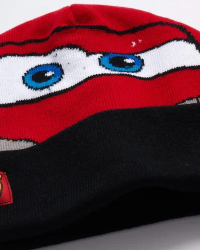 Vista 4 de Disney Cars Lightning McQueen Winter Hat 2 Pair Mittens or Gloves ToddlerLittle Boys