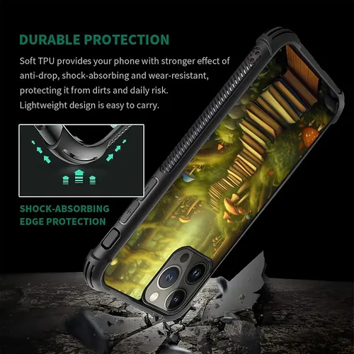 Vista 440 de Funda compatible con iPhone 15, diseño de elefantes africanos, diseño increíble a prueba de golpes, antiarañazos, carcasa trasera de policarbonato