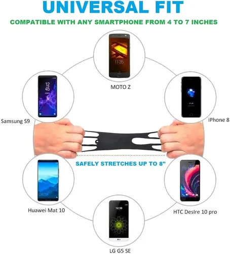 Vista 4 de AH - Correa de transporte universal para teléfono celular, correa para el cuello, hebilla de liberación rápida, funda inteligente para iPhone