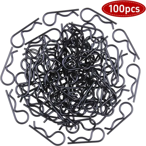 Vista 6 de 100 clips universales para cuerpo a control remoto para todas las piezas de automóvil a escala 1/10 1/12 Traxxas Redcat Axial SCX10 Losi HPI Himoto