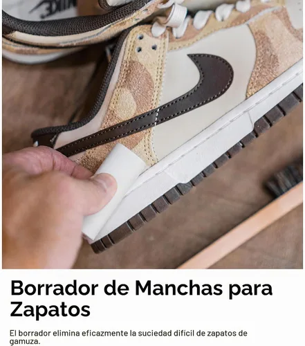 Vista 5 de Jason Markk Quick Clean & Suede - Kit de limpieza de 4 piezas, cepillo de gamuza y borrador de manchas, espuma lista para usar y cepillo delicado