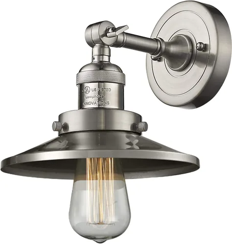 Vista 17 de Innovations 203-BB-G54 1 Aplique de luz, pantalla de campana pequeña, latón cepillado