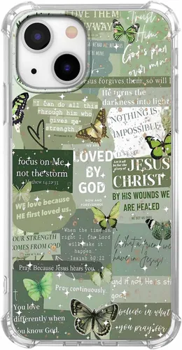 Vista 79 de Funda para Celular con Versículos de la Biblia, Colocación de Citas Cristianas de Jesús, Diseño Collage, Funda Protectora Suave de TPU de Moda