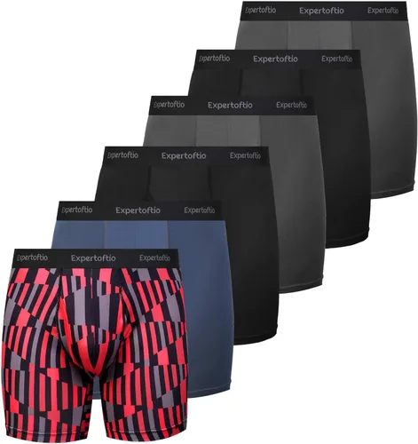 Vista 9 de Ropa Interior Atlética para Hombre, Boxer Bóxer 15 cm de Transpirabilidad para Hombre, Paquete, Anti Rozaduras, Bragueta 1