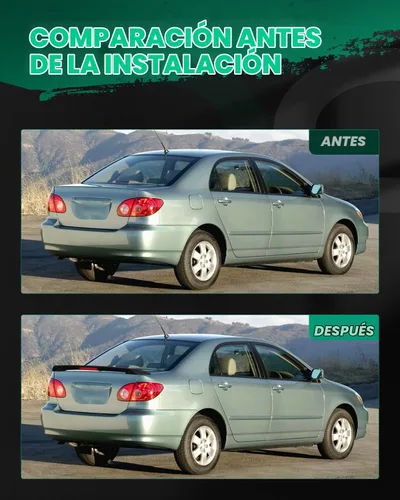 Vista 6 de SCITOO Alerón de maletero trasero ABS apto para Toyota