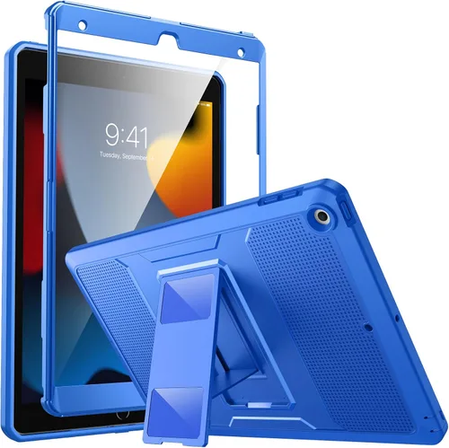 Vista 11 de MoKo Funda para iPad de 10.2 Pulgadas iPad 9ª Generación 2021/ iPad 8ª Generación 2020/ iPad 7ª Generación 2019, [Servicio Pesado] A Prueba
