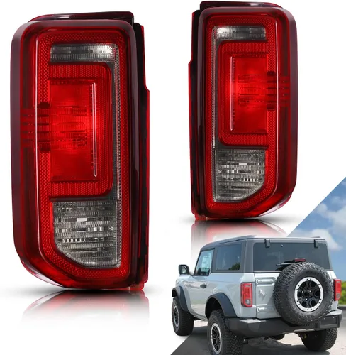Vista 7 de Luz trasera lateral del conductor compatible con Ford Bronco 2021-2025 Modelo halógeno de estilo de fábrica OE (sin bombilla)