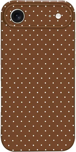 Vista 198 de Hython Funda para iPhone Air, diseño estético de lunares lindos, funda simple de 6.5 pulgadas, delgada, antiarañazos, parachoques de TPU suave, a