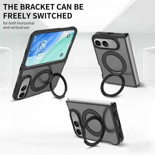 Vista 5 de Magnetic Case for iPhone Duo Support Wireless Charging,Black