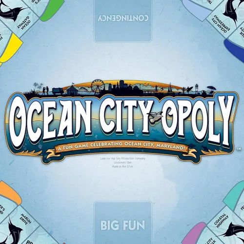 Vista 6 de Late For The Sky Ocean City-Opoly, Maryland Vacation Destination Juego