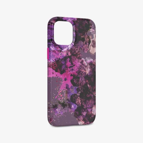 Vista 5 de tech21 Eco Art - Funda para Apple iPhone 12 Pro Max 5G con protección contra caídas de 10 pies, diseño collage 1, color rosa y morado