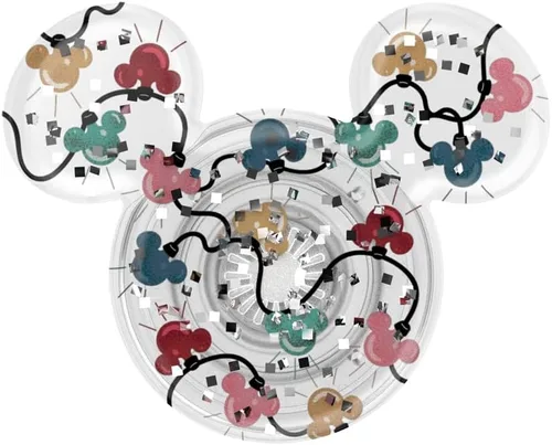 Vista 5 de PopSockets Agarre adhesivo para teléfono, soporte, soporte para teléfono, Disney - Luces navideñas Mickey