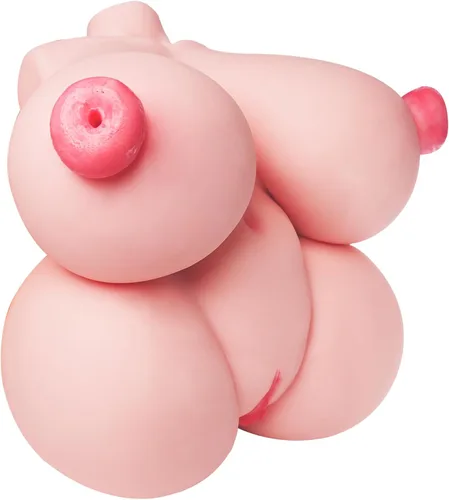 Vista 3 de Qiezi Sex Doll Mini Portable Male Masturbator, 1.1lb Small Pocket Pussy Lifelike Love Sex Doll for Men with Boobs and Ass, Female Adult Toys with 3D