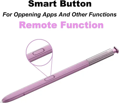 Vista 4 de Galaxy Note 9 - Lápiz capacitivo con Bluetooth de repuesto para Samsung Galaxy Note 9 N960, todas las versiones Stylus Touch S Pen (morado lavanda)