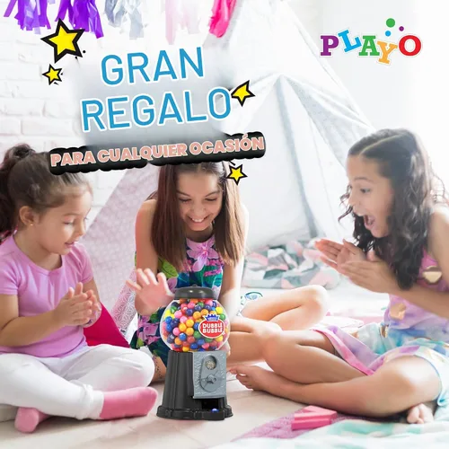 Vista 3 de Máquina de Chicles Caramelos de Halloween - para Niños 8.5" - Banco de Juguete Operado con Monedas - Máquina de Chicle Dubble Bubble Estilo Clásico