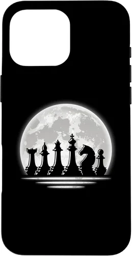 Vista 19 de Chess Design - Chess Figures Full Moon - Chess Case for iPhone 17
