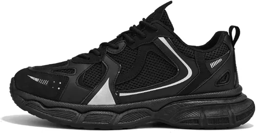 Vista 2 de EFSGD Zapatos deportivos para correr para hombre, transpirables, para caminar, tenis cruzados, con amortiguación de aire, ligeros, a la moda