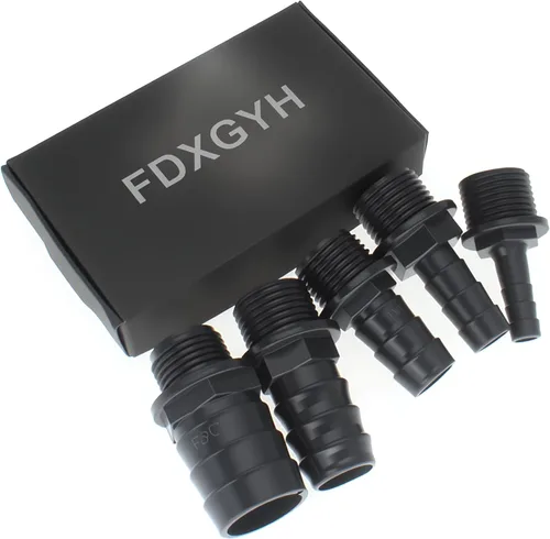 Vista 5 de FDXGYH Kit de boquillas de repuesto para bomba de fuente, adaptadores de 5 tamaños, boquillas de plástico para acuario, pecera, estanque, hidroponía