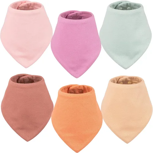 Vista 9 de Tiny Twinkle Baberos tipo bandana - Baberos resistentes al agua y absorbentes para baba y dentición