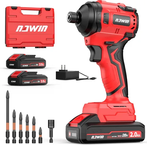 Vista 8 de Kit de destornillador de impacto inalámbrico 16.8V Máximo torque 140Nm (105 pies-libras) Destornillador de impacto eléctrico de alta rotación Motor