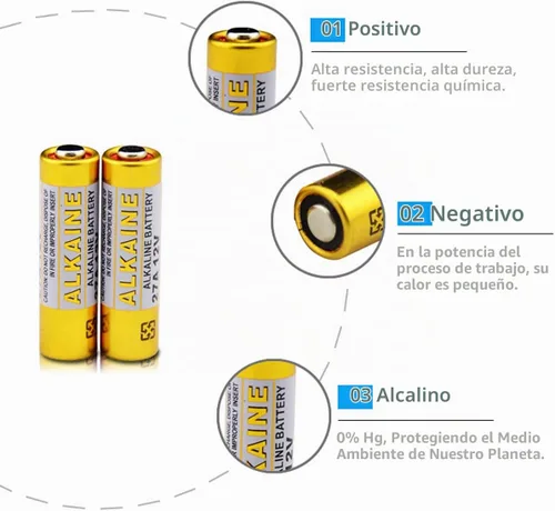 Vista 5 de LiCB A27 27A 12V Batería alcalina (paquete de 5)