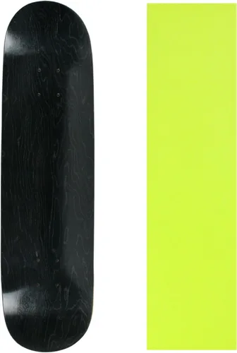 Vista 6 de Skateboard Deck Pro 7-Ply Arce canadiense TINTADO NEGRO con Griptape