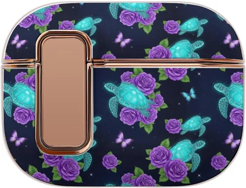 Vista 14 de Funda de plástico compatible con Airpods Pro 2, hongos de puntos rojos, piel protectora con bloqueo