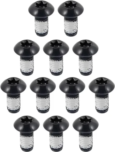 Vista 10 de chooee Pernos de rotor de freno de disco, tornillos de rotor de bicicleta M5x10mm para bicicleta de montaña MTB, oro de acero T25.