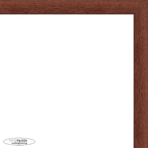 Vista 6 de Poster Palooza 3x3 Inch Traditional Walnut Complete Wood Square Picture Frame with UV Acrylic Plexiglass, Foam Board Backing & Hardware Included