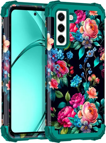 Vista 31 de Rancase Funda para Galaxy S21 FE 5G, tres capas resistentes a prueba de golpes, protección de plástico duro+funda protectora de goma de silicona