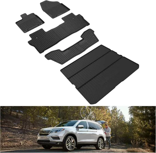 Vista 8 de KIWI MASTER Alfombrilla de maletero de carga para Toyota 4Runner 2010-2024, repuesto OEM PT218-89112 para todo tipo de clima, forro de maletero TPE