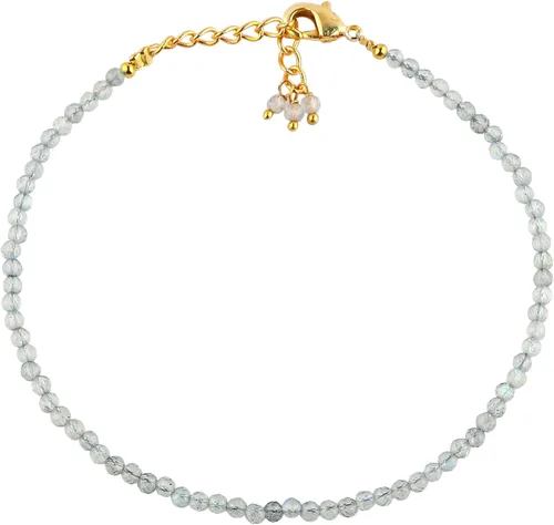 Vista 14 de TGH Pulsera de cuentas naturales con piedras preciosas microfacetadas, joyería para ella, cristales curativos energéticos de piedra natal, cadena