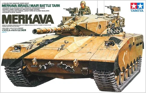 Vista 3 de Tamiya 35127 1/35 Merkava MBT tanque israelí Kit de modelo de plástico