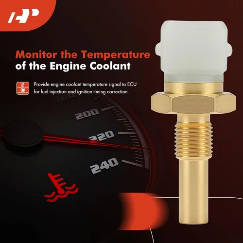 Vista 2 de A-Premium Sensor de temperatura del refrigerante del motor [2 pines] compatible con Volkswagen Jetta, Passat, Golf, Fox, Quantum, Scirocco y Audi