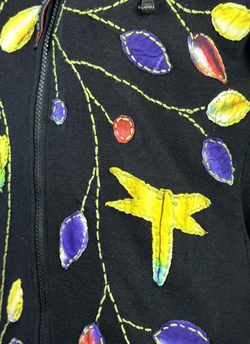 Vista 26 de Agan Traders Chaquetas bohemias con cremallera para mujer, con parches de teñido anudado, sudaderas ligeras con capucha para mujer 2025